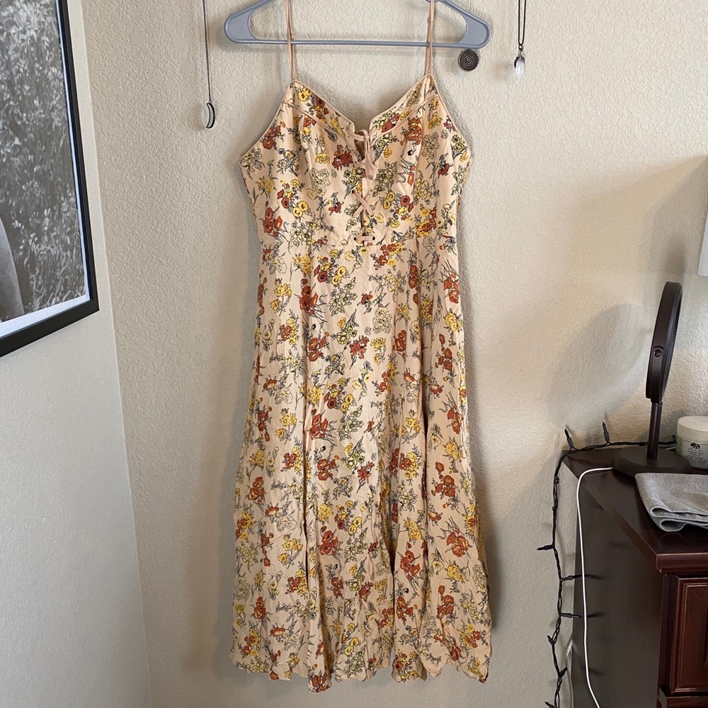 Urban Outfitters Lace-Up Corset Dress